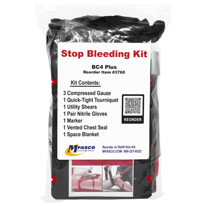 Stop the Bleed Pack BC4 Plus With Chest Seal