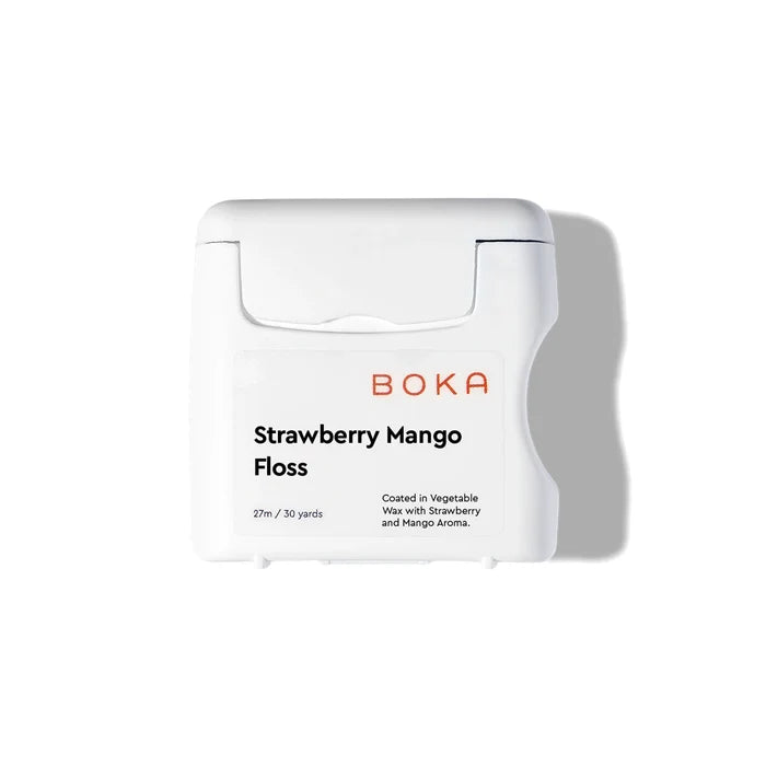 Boka Strawberry Mango Floss packaging on a white background
