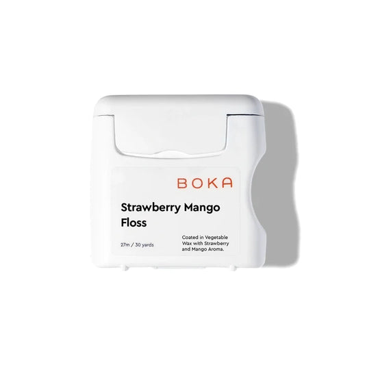 Boka Strawberry Mango Floss packaging on a white background