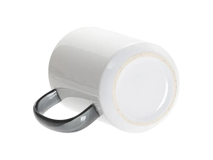 Sublimation Blanks 15oz Two-Tone Color Mug-Black (Black Glass Handle)