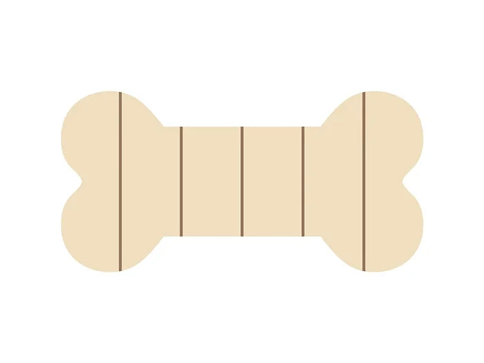 Sublimation Blanks Bone Shaped Sign (25.4*12.7*1.5cm)