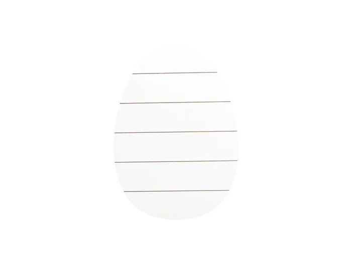 Sublimation Easter Egg Shaped MDF Sign w/ Stripes (27*38*1.5cm)