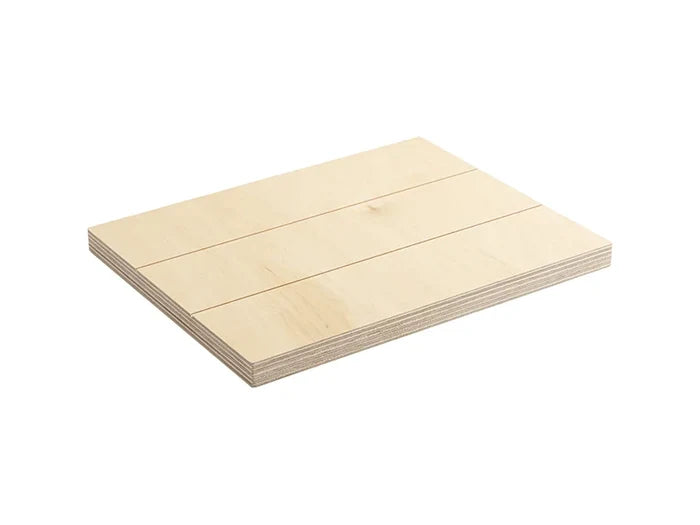 Sublimation Rectangular Plywood Sign w/ Stripes (25*20*1.5cm)
