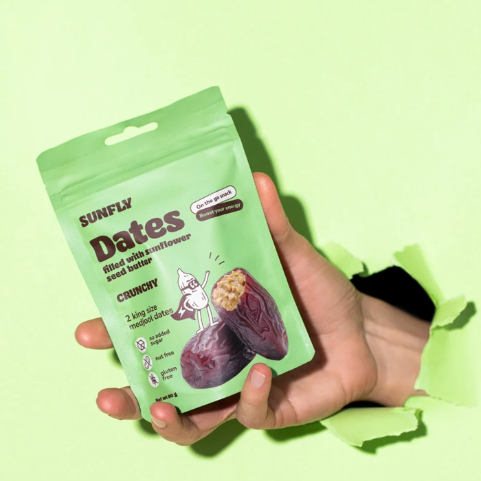 Sunfly Dates Filled with Sunflower Seed Butter Crunchy 60g