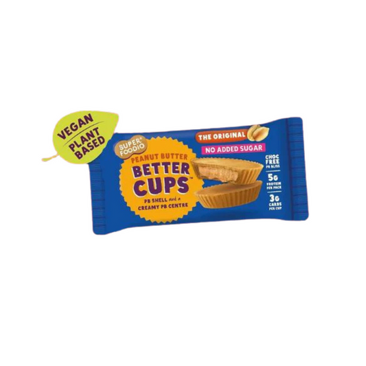 Superfoodio Peanut Butter Better Cups No Added Sugar 30g