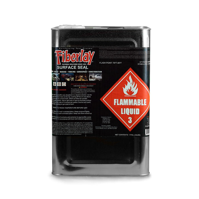 5 gallon can of surface seal paraffin wax for resins and gel coats.