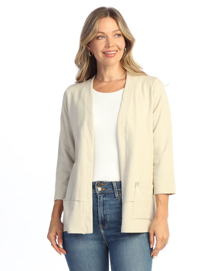 Terry Open Cardigan - M142