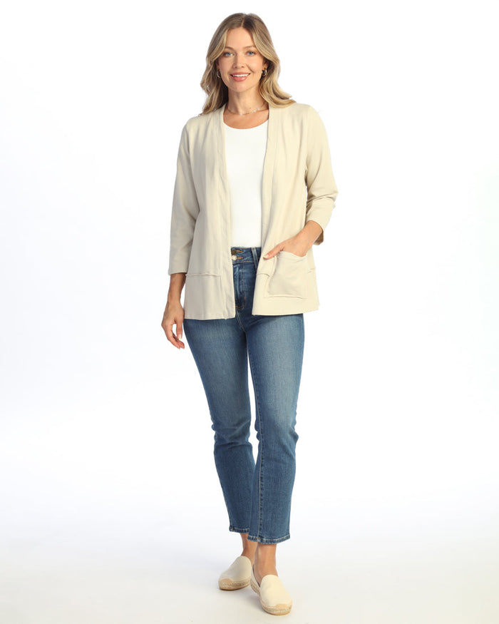 Terry Open Cardigan - M142