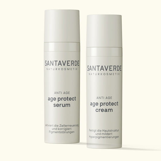 Santaverde age protect serum und age protect cream