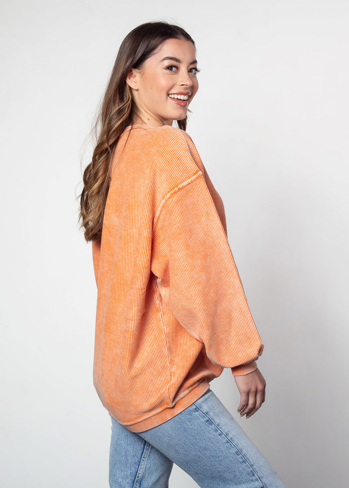 Texas Longhorns Women's Clubhouse Original Corded Crew