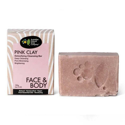 The ANSC Australian Pink Clay Solid Soap - 100g - L'Organic
