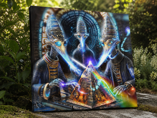 "The Architects" Stretched Canvas Print