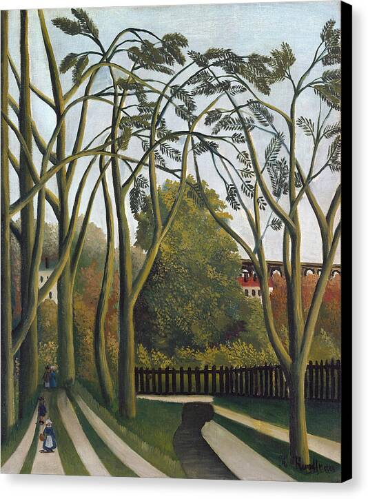 The Banks of the Bievre near Bicetre - Canvas Print