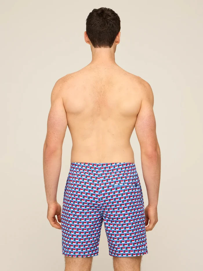 The Blue Ridge Bliss 7" (Classic Lined Swim Trunk) - Image 2 - Chubbies Shorts