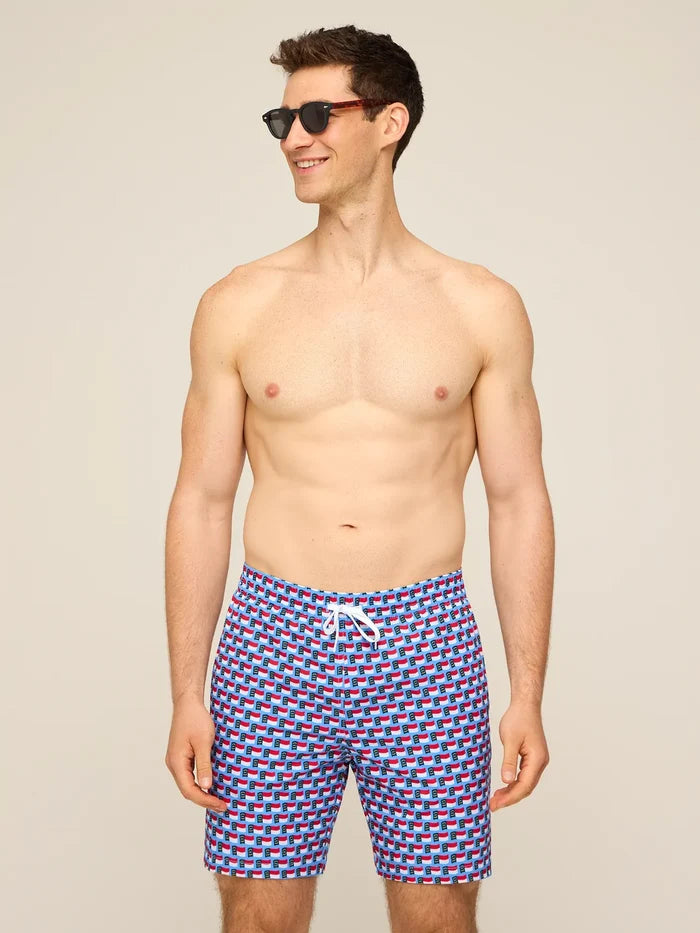 The Blue Ridge Bliss 7" (Classic Lined Swim Trunk) - Image 4 - Chubbies Shorts