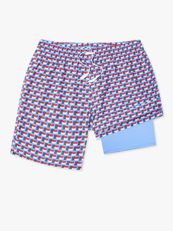 The Blue Ridge Bliss 7" (Classic Lined Swim Trunk) - Image 6 - Chubbies Shorts