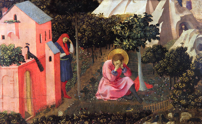 The Conversion of Saint Augustine by Fra Angelico - Art Print - Zapista