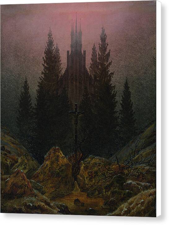 The Cross in the Mountains - Canvas Print