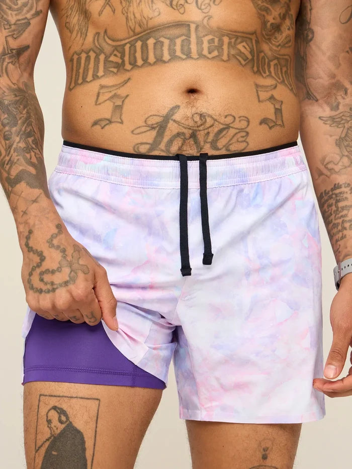 The Elements 5.5" (Ultimate Training Short with Hidden Liner)- Pink - Image 10 - Chubbies Shorts