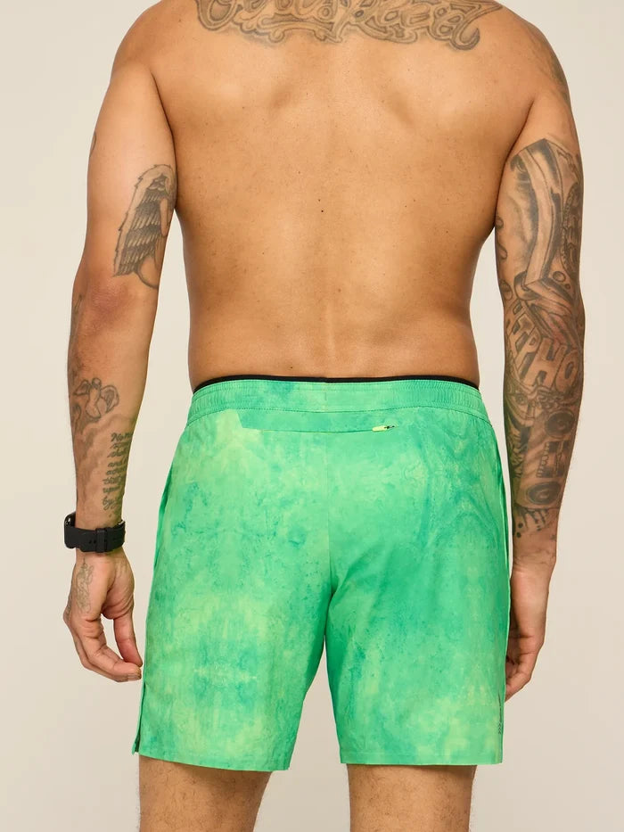 The Elements 7" (Ultimate Training Short with Hidden Liner) - Green - Image 2 - Chubbies Shorts