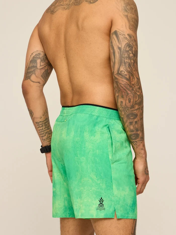 The Elements 7" (Ultimate Training Short with Hidden Liner) - Green - Image 3 - Chubbies Shorts