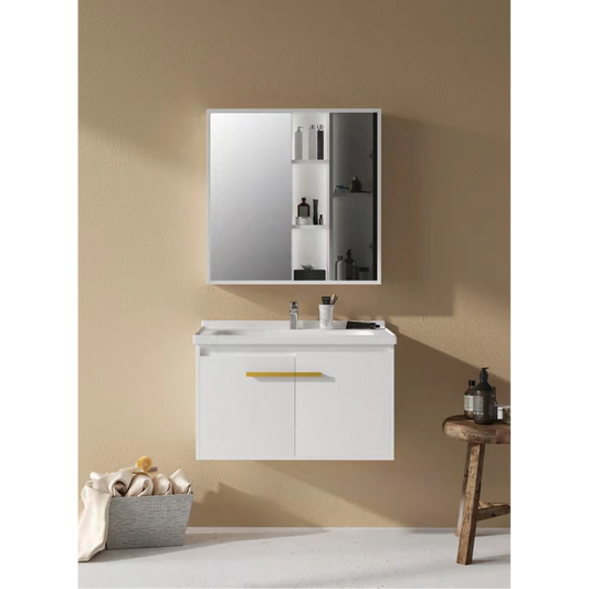 The European Bathroom Vanity 100% WaterProof + Led Mirror Cabinet