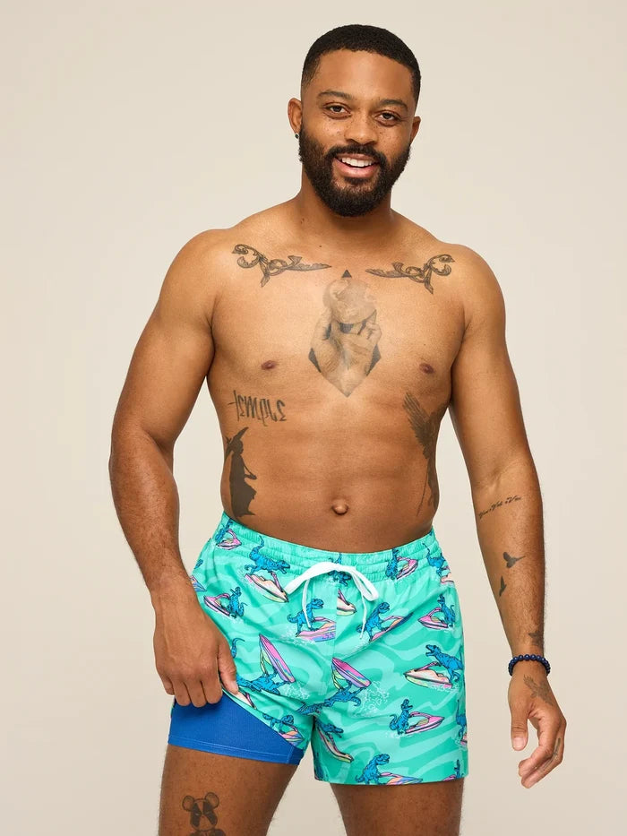 The Fossil Fuels 4" (Classic Lined Swim Trunk) - Image 1 - Chubbies Shorts