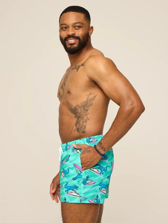 The Fossil Fuels 4" (Classic Lined Swim Trunk) - Image 3 - Chubbies Shorts