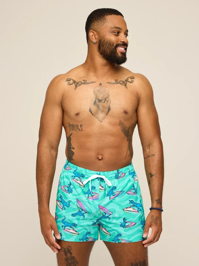 The Fossil Fuels 4" (Classic Lined Swim Trunk) - Image 4 - Chubbies Shorts