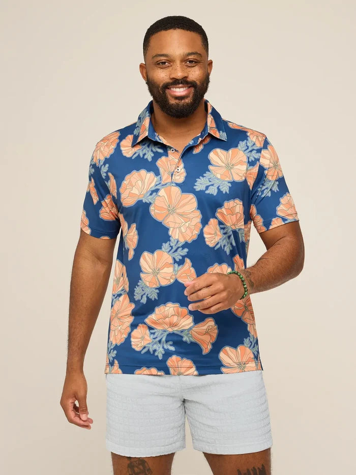 The Great Grand Poppy (Performance Polo) - Image 1 - Chubbies Shorts