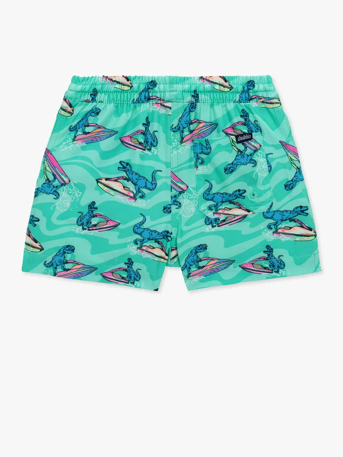The Lil Fossil Fuels (Toddler Swim Trunk)- Green - Image 2 - Chubbies Shorts
