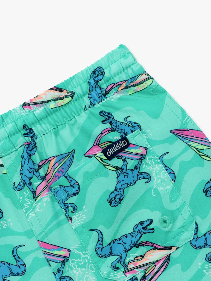 The Lil Fossil Fuels (Toddler Swim Trunk)- Green - Image 3 - Chubbies Shorts