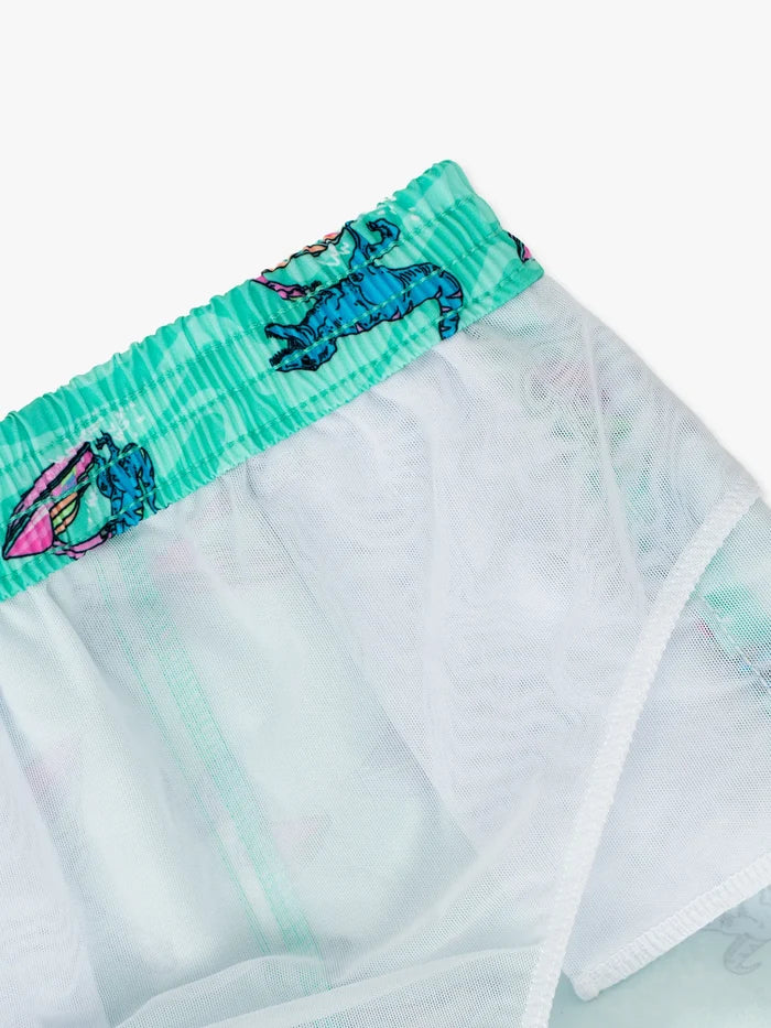 The Lil Fossil Fuels (Toddler Swim Trunk)- Green - Image 4 - Chubbies Shorts