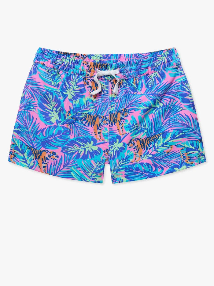 The Lil Prowls (Toddler Swim Trunk)- Pink - Image 1 - Chubbies Shorts