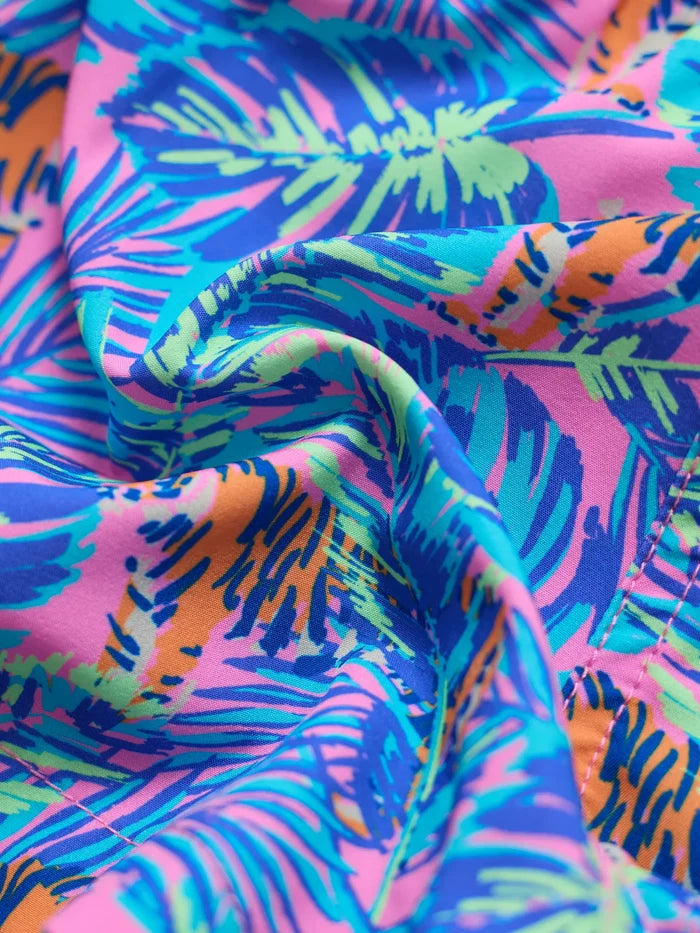 The Lil Prowls (Toddler Swim Trunk)- Pink - Image 3 - Chubbies Shorts