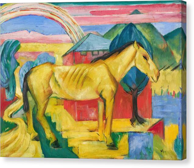 The Long Yellow Horse - Canvas Print