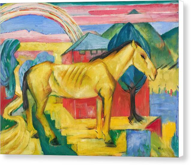 The Long Yellow Horse - Canvas Print