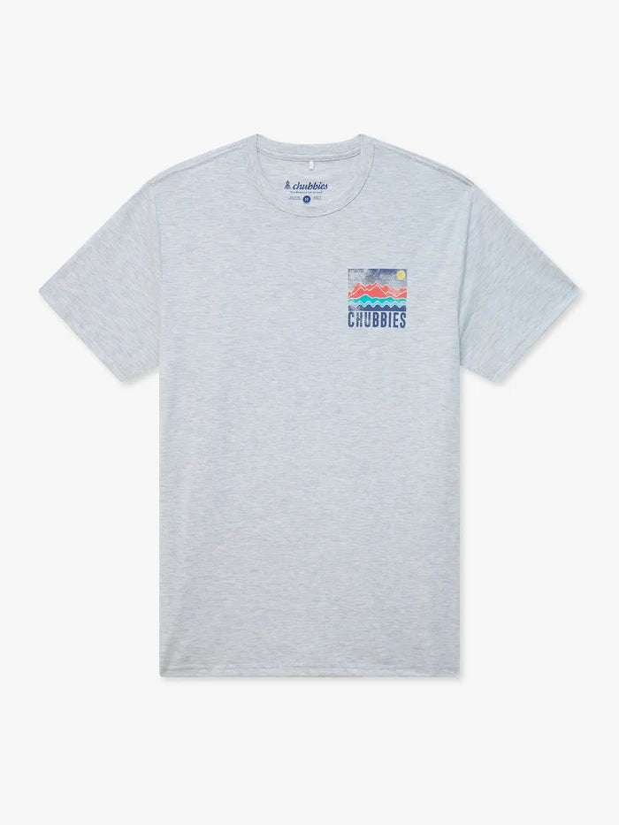 The Look At That View (Non Pocket Graphic T-Shirt)- Light Gray - Image 2 - Chubbies Shorts