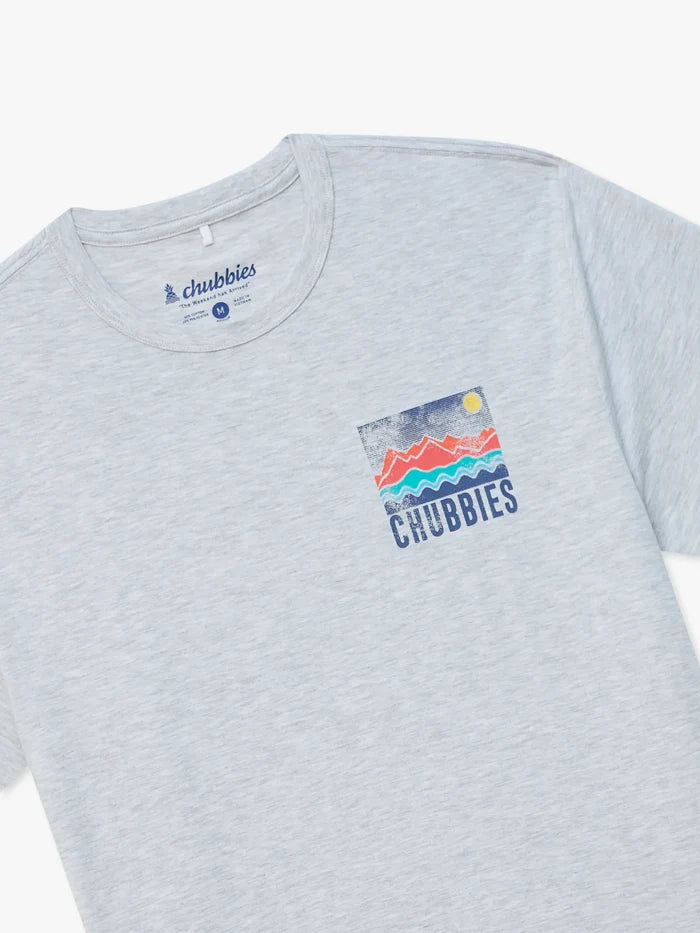 The Look At That View (Non Pocket Graphic T-Shirt)- Light Gray - Image 3 - Chubbies Shorts