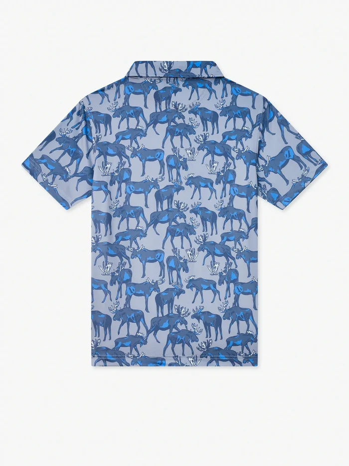 The Moose on the Loose (Boys Performance Polo) - Image 2 - Chubbies Shorts
