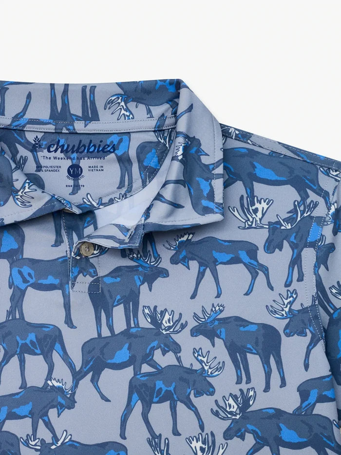 The Moose on the Loose (Boys Performance Polo) - Image 4 - Chubbies Shorts