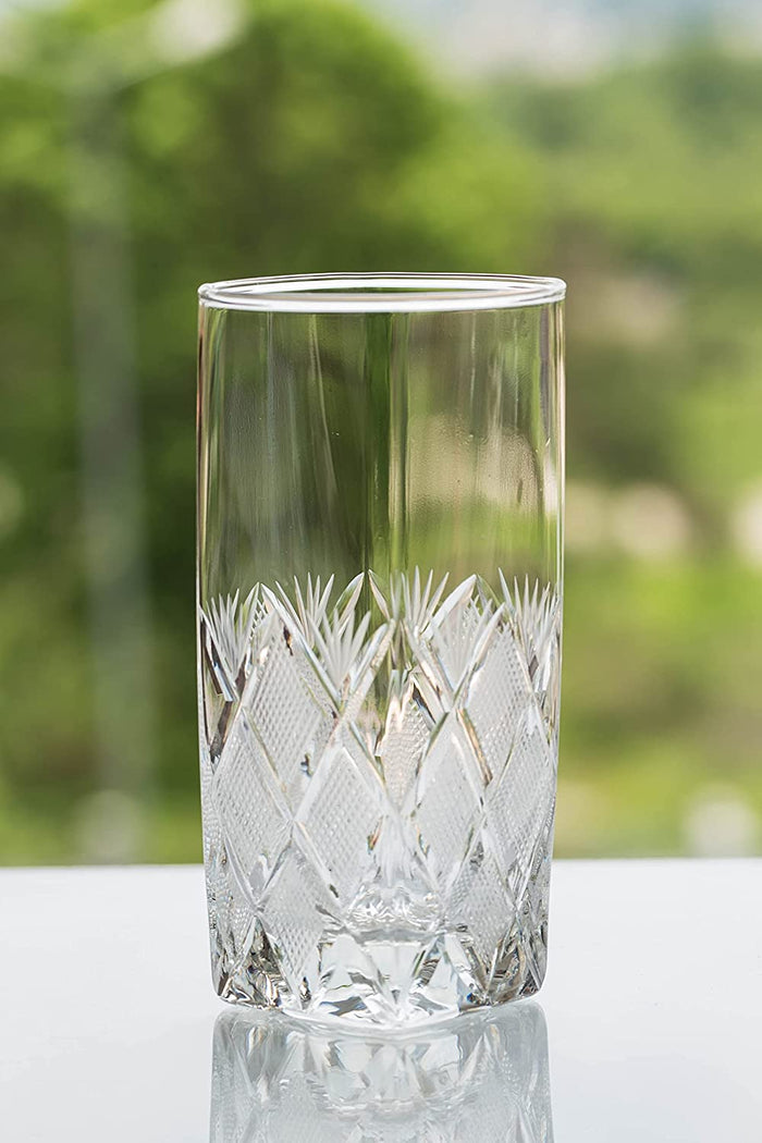 The Morgan Handcut Crystal Highball Glasses