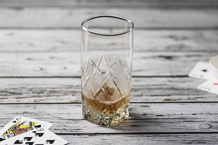 The Morgan Handcut Crystal Highball Glasses