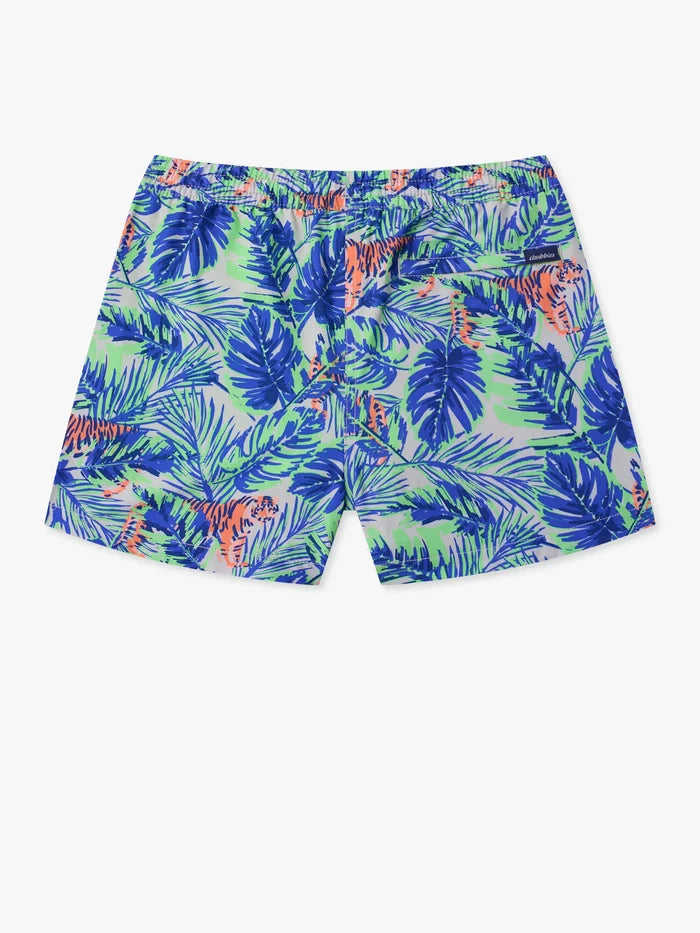 The Prowls (Boys Lined Swim Trunk)- Green - Image 2 - Chubbies Shorts
