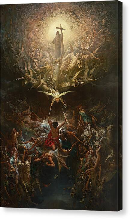 The Triumph of Christianity over Paganism - Canvas Print