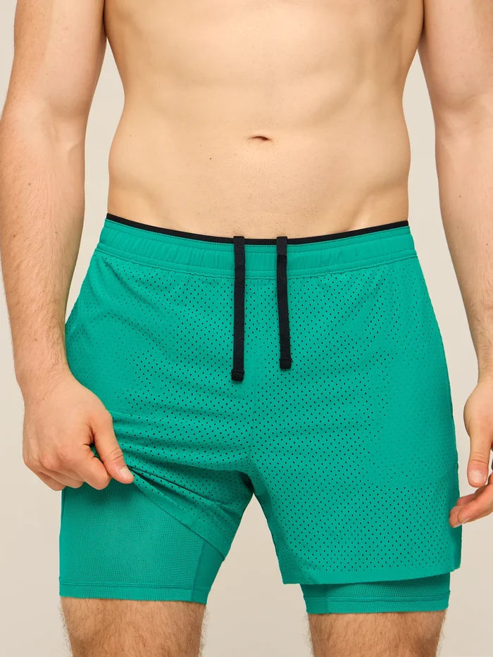 The Varsity Greens 5.5" (Blocked Ultimate Training Short) - Image 1 - Chubbies Shorts