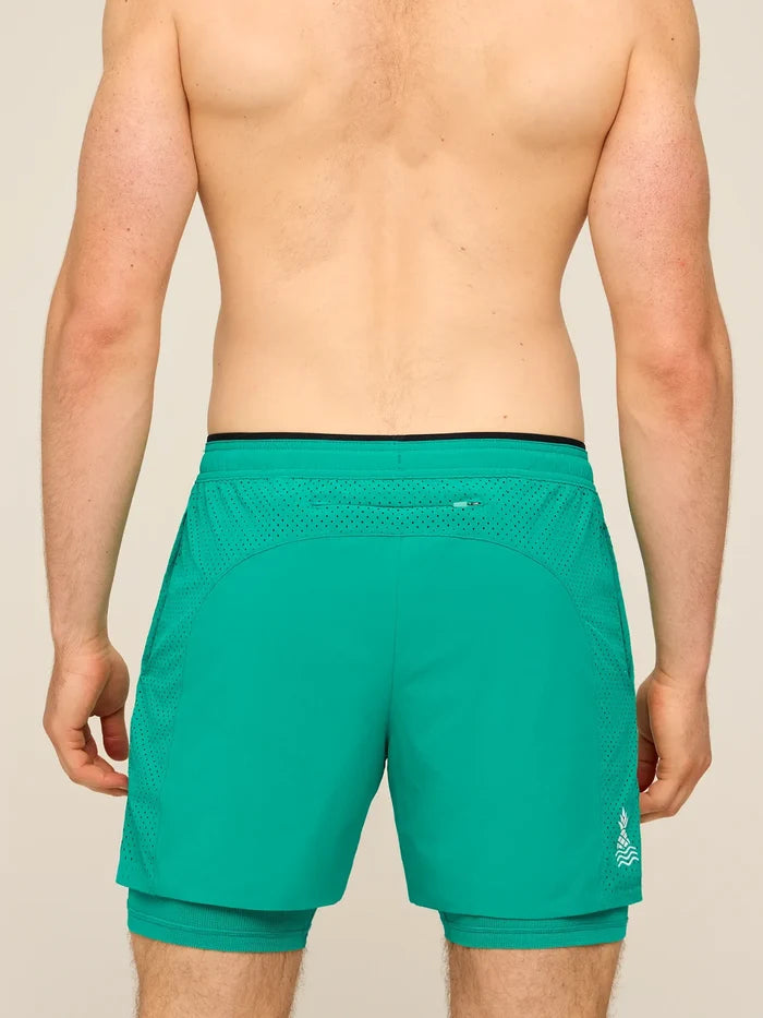 The Varsity Greens 5.5" (Blocked Ultimate Training Short) - Image 2 - Chubbies Shorts