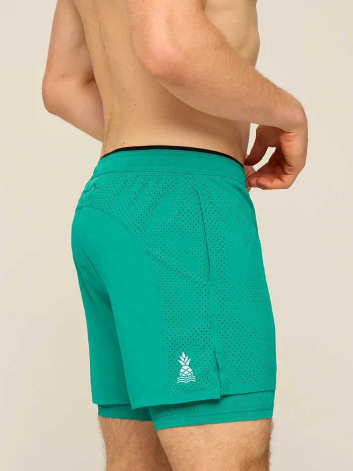 The Varsity Greens 5.5" (Blocked Ultimate Training Short) - Image 3 - Chubbies Shorts