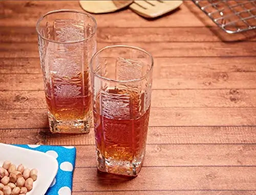 The Zaggy Cut Highball Glasses