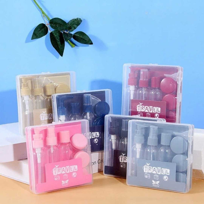 Travel Refillable Bottles Set with Pouch – Empty Toiletry Containers